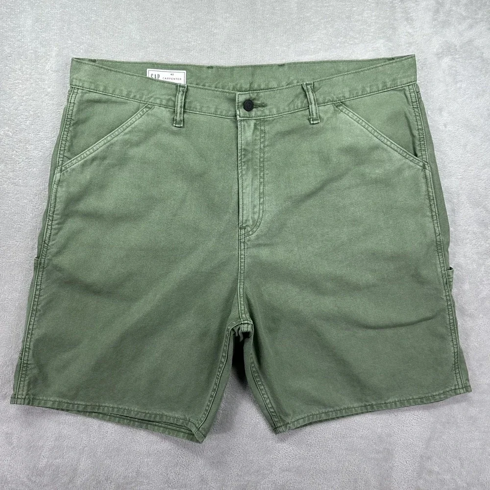 Gap Shorts Mens 40 (fits 42) Green Carpenter Utility Workwear Outdoors Hiking